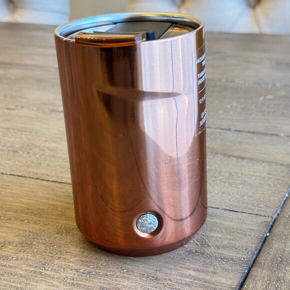 Starbucks Copper Vacuum Insulated Stainless Steel Can Tumbler 12 Fl Oz Mug 2022 - Picture 1 of 13